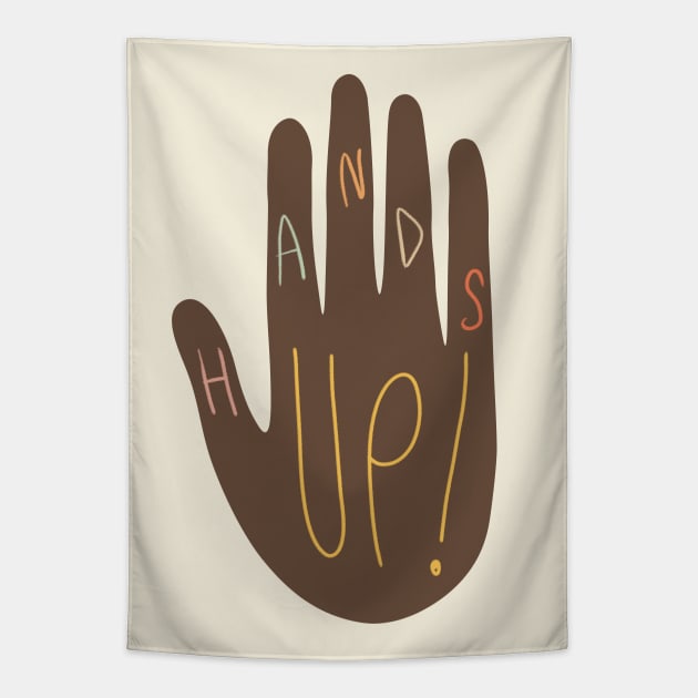 Hands up! Tapestry by gnomeapple