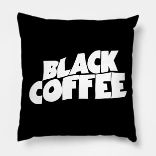 Black Coffee Parody Rock Design Pillow