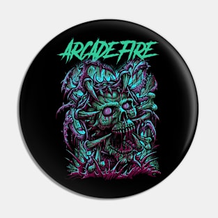 FIRE ARCADE BAND Pin