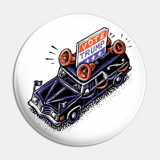 Trump Campaign Hearse Pin