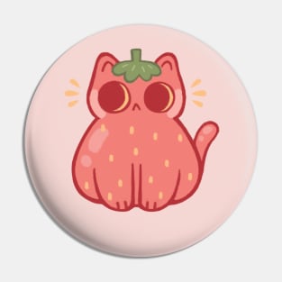 Strawberry Cat Pin