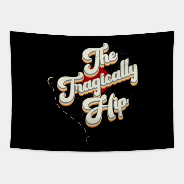 The Tragically Hip // Vinyl Vintage Aesthetic Tapestry by Quartz Piorus