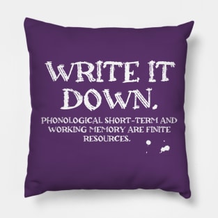 Write It Down Pillow