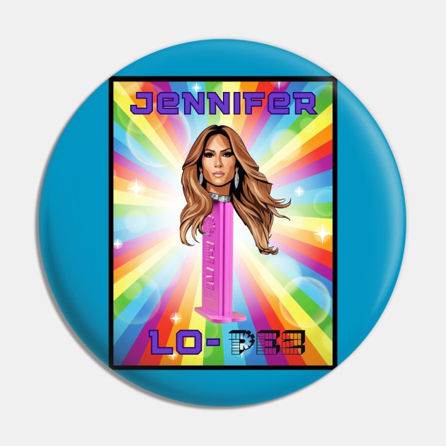 Jennifer Lo-PEZ Pin by Dorky Donkey Designs