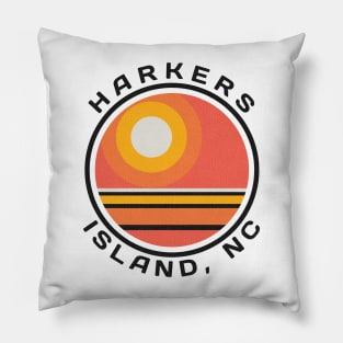 Harkers Island, NC Summertime Vacationing Sunrise Pillow