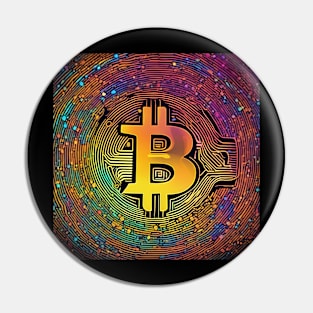 Bitcoin colorful Pin