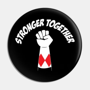 Red Power Stronger Together Pin