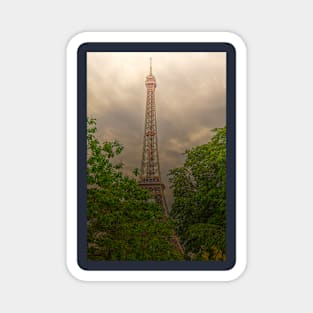 Eiffel Tower, Paris Between The Trees Magnet