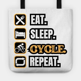 Eat Sleep Cycle Repeat Tote