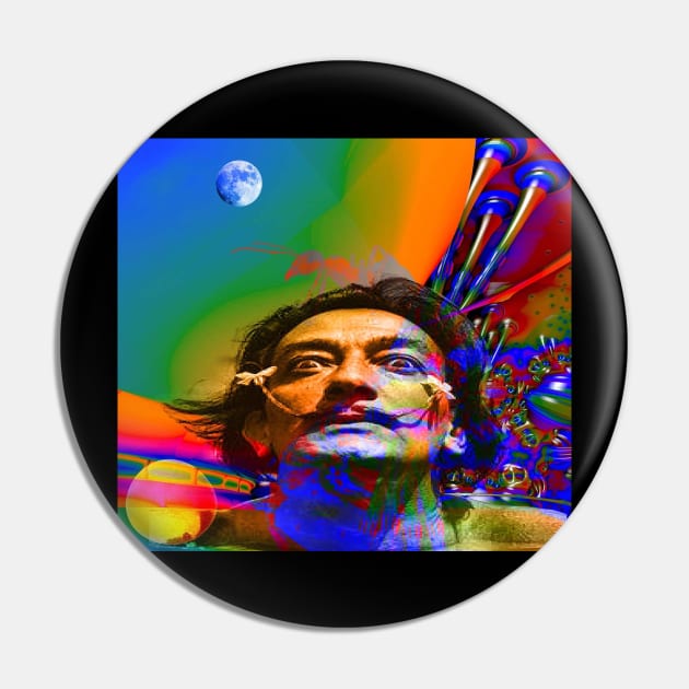 Dream of Salvador Dali Pin by icarusismartdesigns