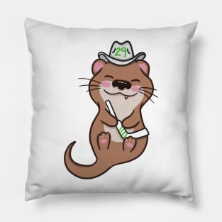 Jake The Hockey Otter Pillow