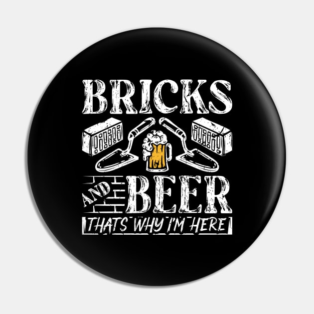 Cement Mason Concrete Tools Bricklayer Pin by Humbas Fun Shirts