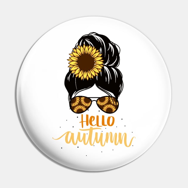 Oh Hello Autumn Pin by Life Happens Tee Shop