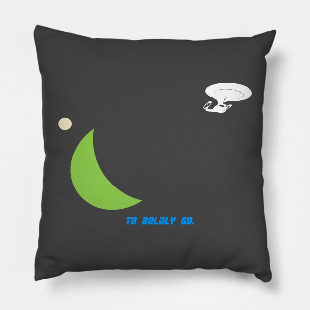 To Boldly Go. Pillow by Kapow_Studios