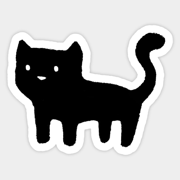 Only cat - Black Cat - Sticker