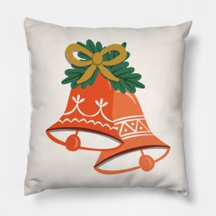 Vintage Christmas Bells Pillow