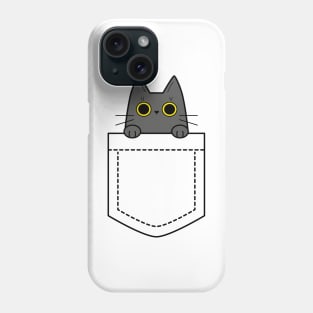 Cute cat in a pocket Phone Case