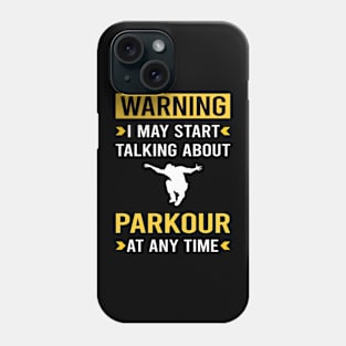 Warning Parkour Phone Case