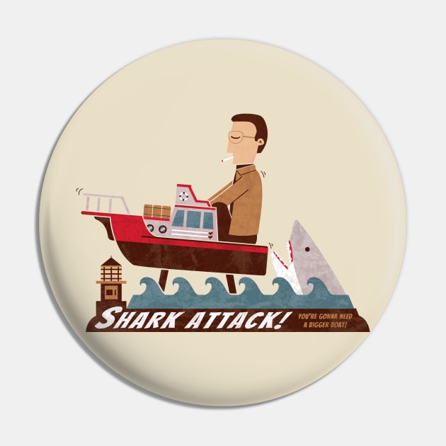 Shark Attack Pin by HandsOffMyDinosaur