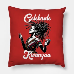 Celebrate Kwanzaa African Woman Pillow