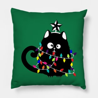 Fancy catsmas Pillow