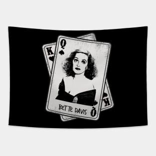 Retro Bette Davis Card Style Tapestry