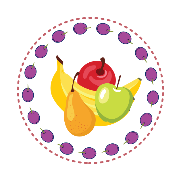 Cut-Out Fruit Stamp by SWON Design