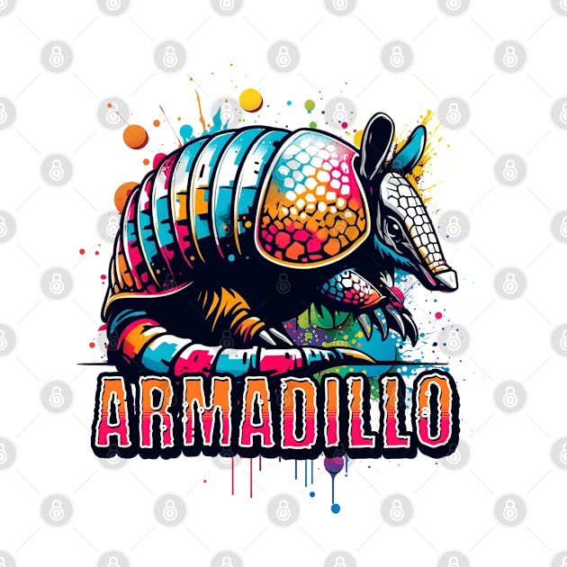 Armadillo Street Art by ArtisticRaccoon