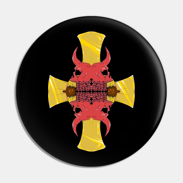 Skally Cross Pin by skally