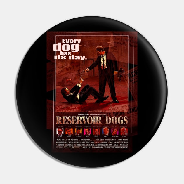 Reservoir Dogs artwork Pin by SAN ART STUDIO 