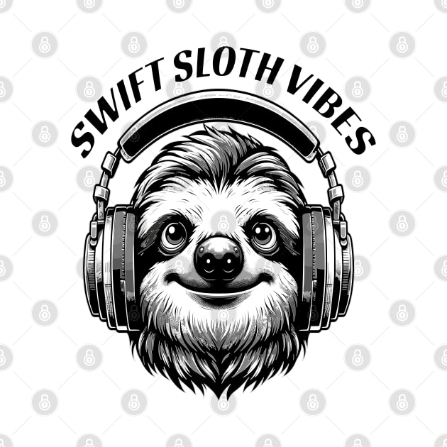 Chill Sloth Headphones - Smooth Beats by maknatess