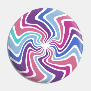 Retro Purple Spiral Pin