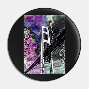 "The Mighty Mac #2" - Michigan Fluid Art Series Pin