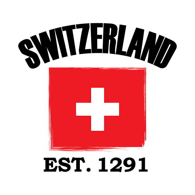 Switzerland Flag Since 1291 by TheInkElephant