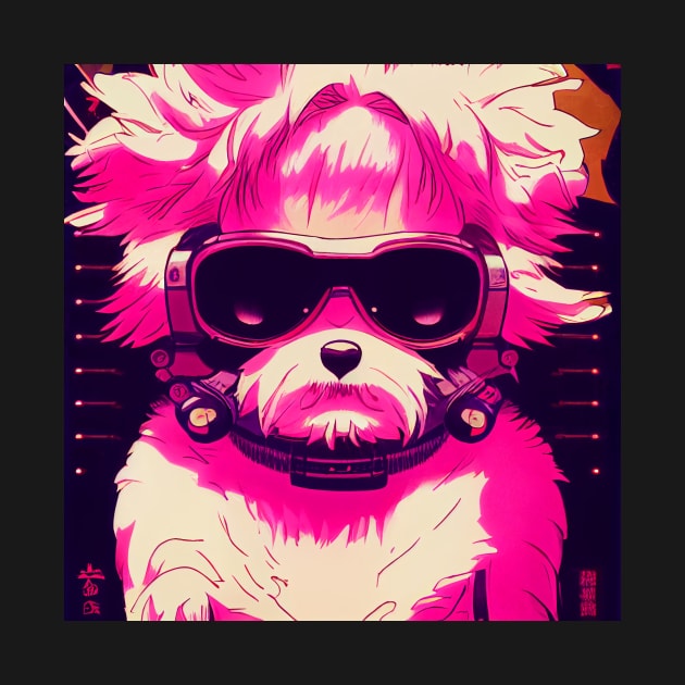 Shi Tzu as a 80's anime by Studiowatermars