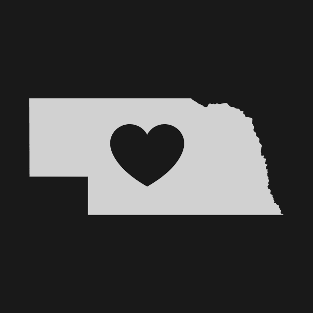 Nebraska Love Heart by helloshirts