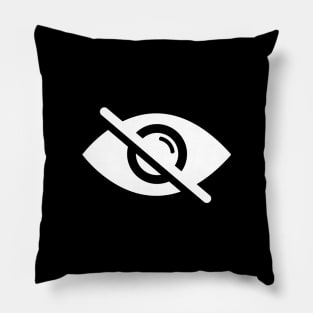 No Eye prohibition symbol Pillow