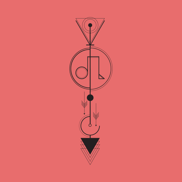 Leo Arrow - Geometric Astrology by alcateiaart