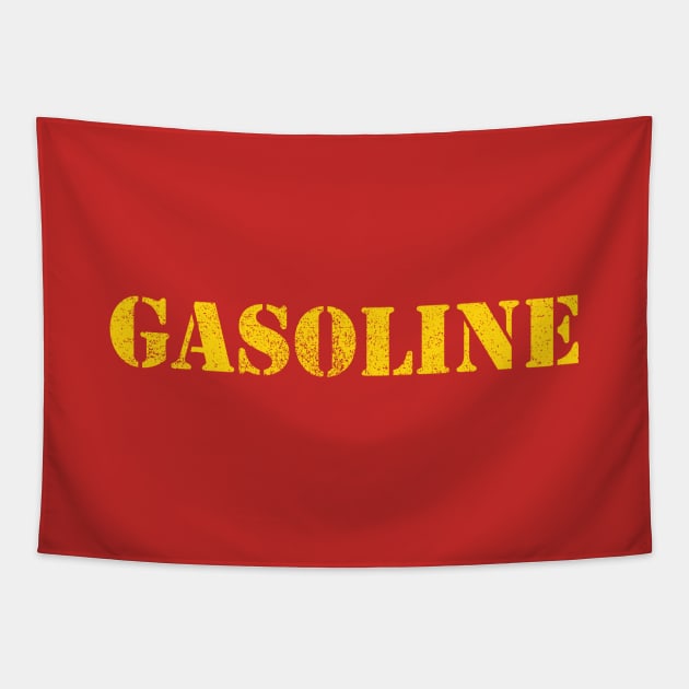 Old Gasoline Can Stencil Tapestry by GloopTrekker