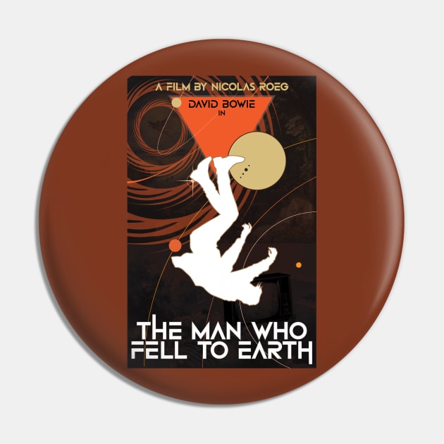 The Man Who Fell To Earth - David Bowie Pin by BBurn_Art