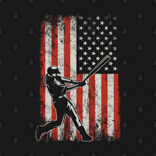 USA Baseball Flag by ryanjaycruz