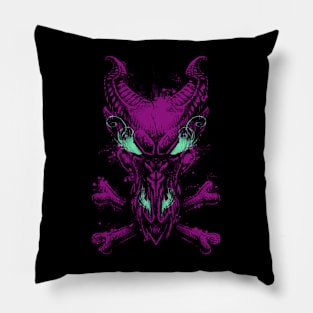 All the Powers of Hell (purple) Pillow