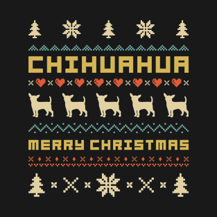 Chihuahua Ugly Christmas Sweater Vintage Retro Gift For Chihuahua Lover T-Shirt