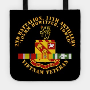 2nd Battalion, 11th Artillery (105mm Howitzer, Towed) w VN SVC Ribbon X 300 Tote