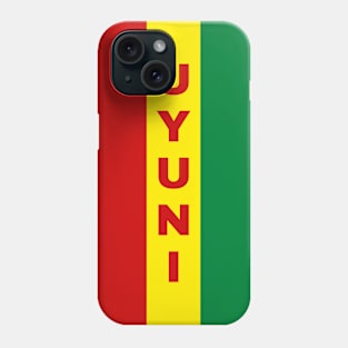 Uyuni City in Bolivian Flag Colors Vertical Phone Case