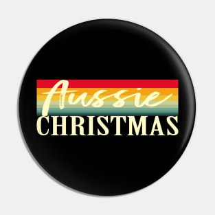 Aussie Christmas Retro Colors Pin