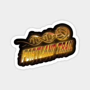 Graphic Basketball Portland Trail Proud Name Teams Vintage Magnet