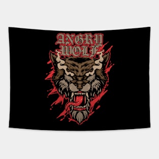 Angry Wolf Tapestry