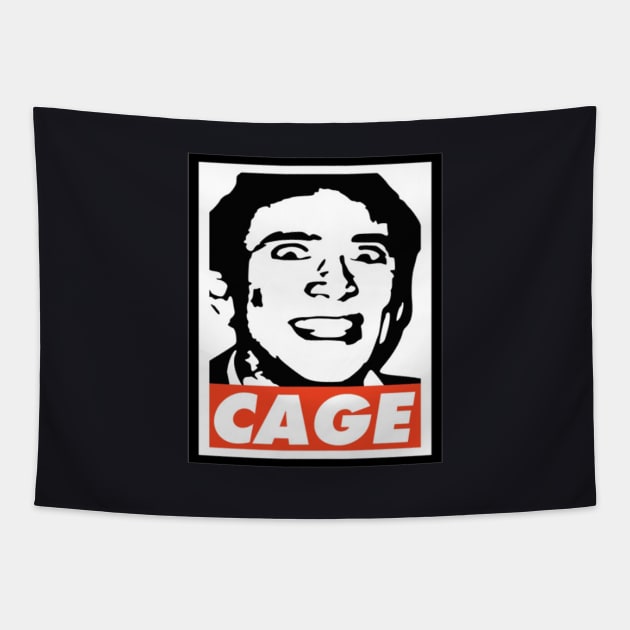 Nicolas Cage Tapestry by Saboia Alves