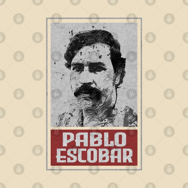 Pablo Escobar Retro Style Mug Banner by VintageMimi